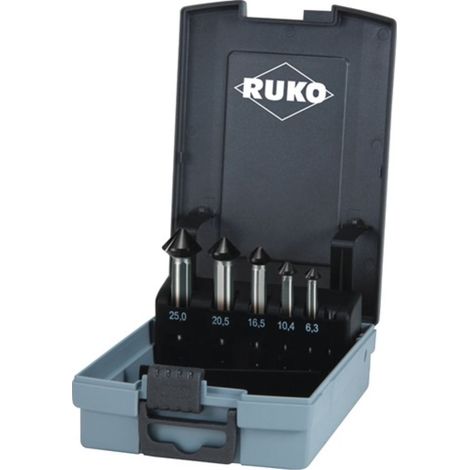 Juego de avellanadores DIN 335C 90 grados ULTIMATECUT 6,3-25,0 mm HSS-Co5 RUnaTEC 5 uds. (1/4)