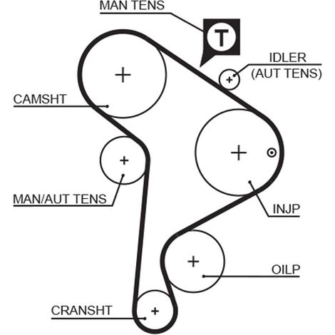 Kit de courroie crantée Gates K035223XS AUDI 028198119B 6L0198002