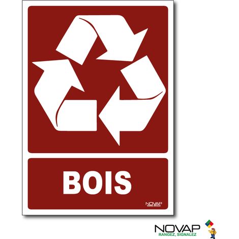 Panneau Recyclage déchets Bois - Rigide A5 - 4600444
