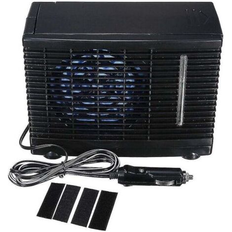12 V tragbare Auto-Klimaanlage, Ventilator, Wasser, Eis, Verdunstungskühler, Mini, mit Zigarettenanzünder-Adapter