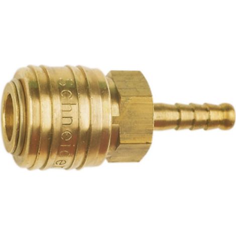 Schneider Schnellkupplung SK-NW 7,2-6mm mit Schlauchtülle aus Messing