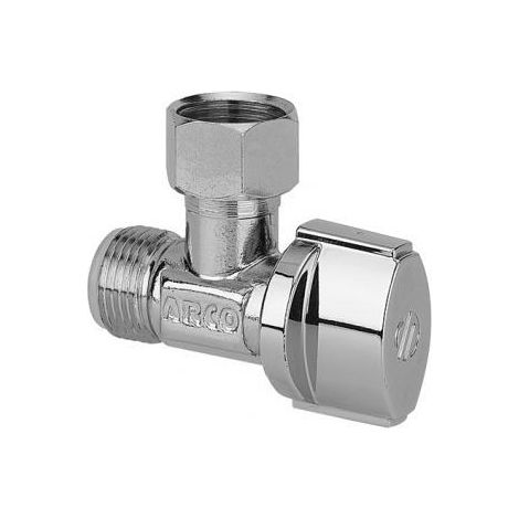 robinet arrêt - wc - equerre - 1/4 de tour - diamètre 12 x 17 - nf - arco nf741u