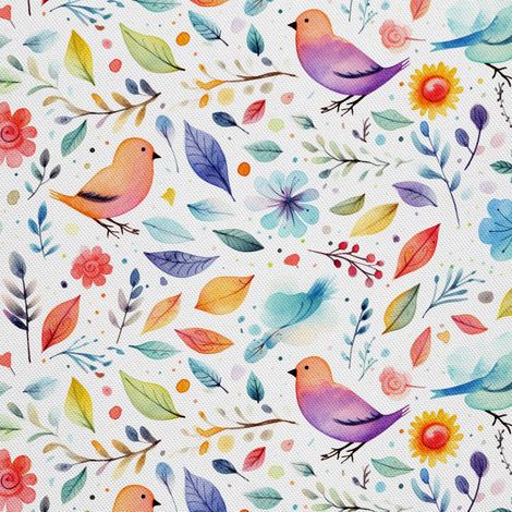 Tela decorativa para exteriores Oxford - Pájaros - DX2747 (1/5)