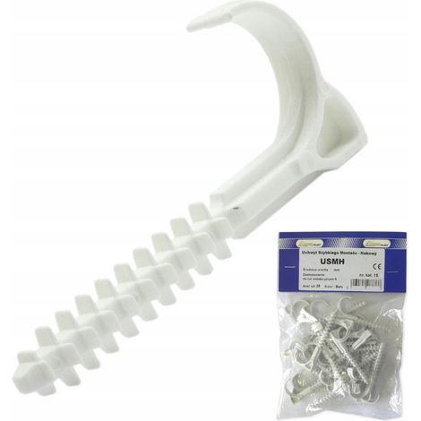 Fixation de câbles elektro-plast usmh-25 25 pièces plastique blanc (1/3)