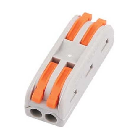CONNETTORE TERMINALE 2 USCITE 2 PIN CONFEZIONE DA 10 PEZZI (1/2)