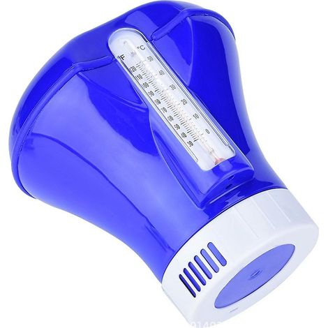 Pompe d'application automatique, distributeur de chlore flottant pour piscine avec thermomètre pour la désinfection (1/5)