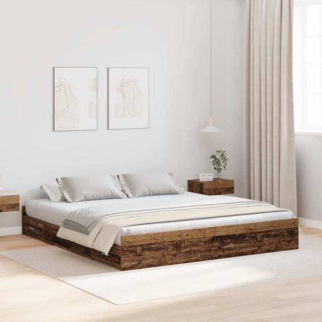 Struttura letto con contenitore Legno vecchio 180 x 200 cm vidaXL (1/5)
