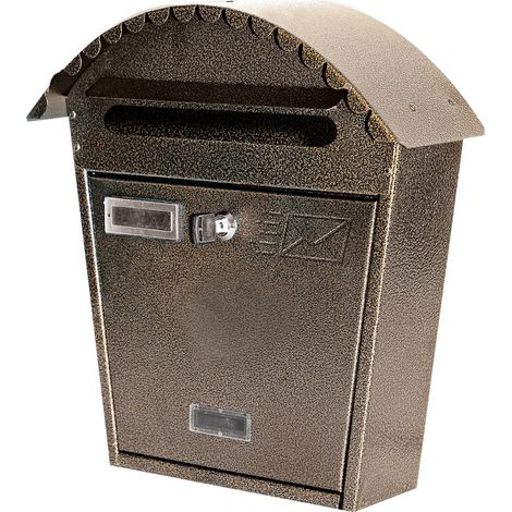 Cassetta Postale Chalet Espresso Posta 717 Con Tettuccio E Serratura Marrone (1/2)