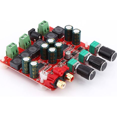 Carte d'amplificateur de puissance numérique stéréo 2.1 canaux pour caisson de basses TPA3118, alimentation CC 12 V-26 V (1/5)
