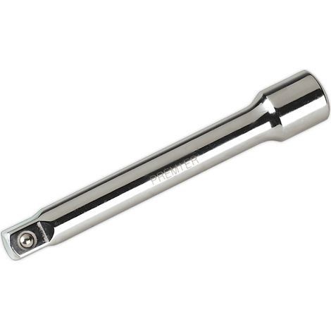 Sealey Extension Bar 150mm 1/2""Sq Drive Chrome Plated Mirror Finish S12E150