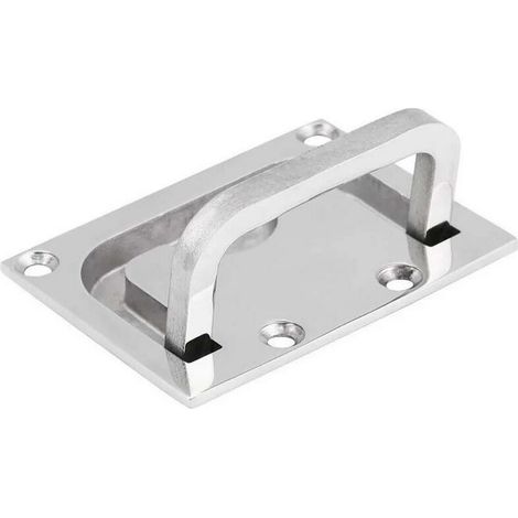 Accessoire de levage, poignée de tirage pour trappe de bateau (1 pièce), poignée de tirage en acier inoxydable pour trappe de bateau encastrée (1/5)