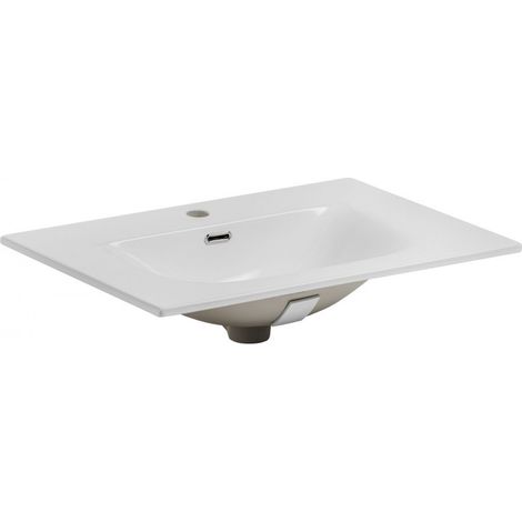 Vasque à encastrer SKY - L 71 x P 46 x H 17 cm - Blanc - Livraison gratuite (1/3)