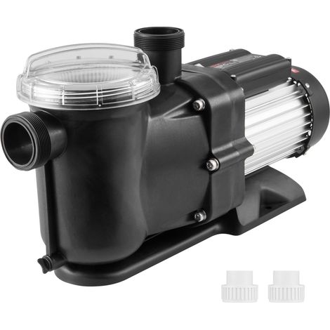 Pompe de piscine hors sol, 1200 W, pompe unique 100 GPM, 2850 tr/min, élévatrice 15 m max. avec panier filtrant, pour piscines hors sol, spas (1/5)