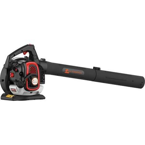Gt Garden – Souffleur thermique 26 cm3 – Vitesse d'air 225 km/h – Sac de collecte 50L – Moteur 2 temps pour débris de jardin