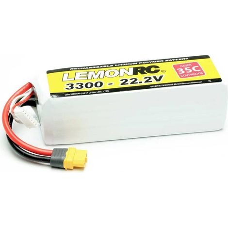 [NEUWERTIG] B-Ware LEMONRC Akkupack Batterie LiPo Akku Modellbau 3300 Lithium Polymer R C (1/2)
