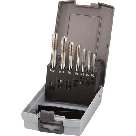 Juego de macho de roscar HSS SetM3-M12 D371/376B FORTIS