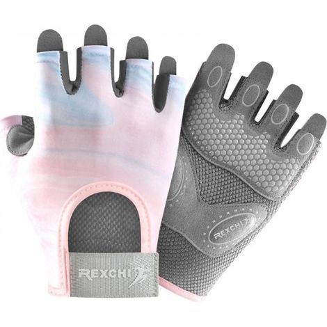Gants De Sport - Protection Des Paumes Pour Musculation Et Entraînement - Tailles S M L - Matière Nylon Polyester Microfibre Silicone - Noir (1/5)