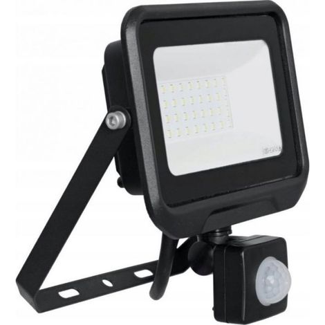 Projecteur Extérieur - LED 10 W - Détecteur Mouvement - IP44 - Noir - Unité