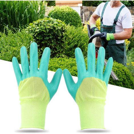 Lot de 5 paires de gants de travail résistants à l'usure, respirants et antidérapants, pour la maison, le jardinage et l'usine. (1/5)
