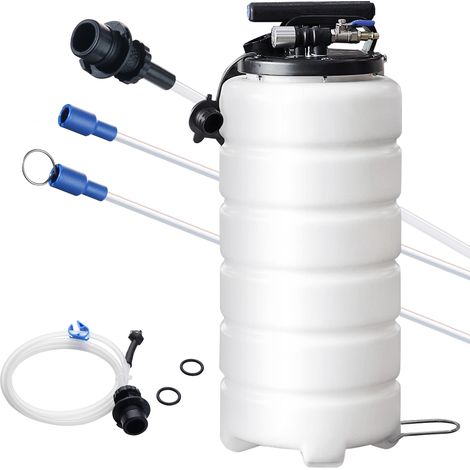 Mophorn-Flüssigkeitsabsauger, 4 Gallonen (15 Liter), pneumatischer/manueller Ölwechsler-Vakuumabsauger mit Ölmessstab und Saugschlauch, Ölwechselpumpe für Vakuumevakuierung von Kfz-Flüssigkeiten