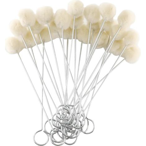 Wollbürste zum Lederfärben – 80-teiliges Set mit Metallgriff, ideal für DIY-Projekte, Klebearbeiten und Bastelfärben