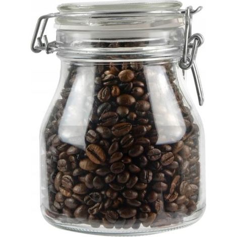 Bocal Hermetique - Verre Trempé 790 Ml - Récipient Alimentaire - Avec Couvercle En Verre - 1 Pièce (1/5)