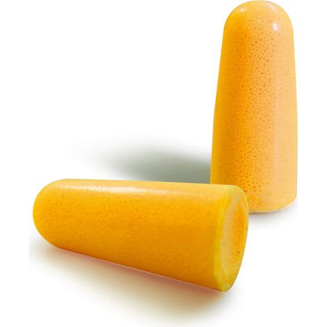 Caja de 200 pares de tapones antirruido de PU naranja SNR - 36dB