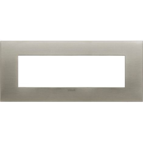 VIMAR - 19957.08 Placa de acero cepillado Fit 7M
