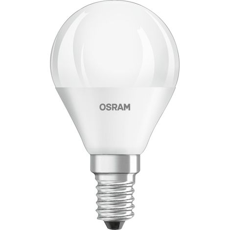 OSRAM LED BASE Classic P40, lampade LED a filamento smerigliato in vetro per base E14, forma di candela, bianco freddo (4000K), 470 lumen, sostituisce le tradizionali lampadine 40W, scatola da 3 (1/4)