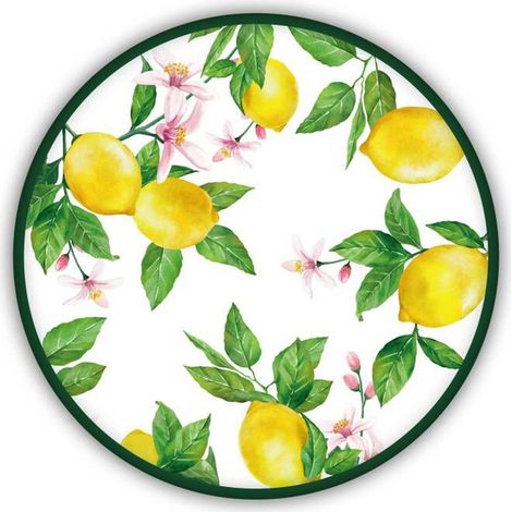 Fade Piatto Rotondo Jaffa D 35,5 Cm in Melamina – Vassoio Grande Resistente per Tavola e Cucina