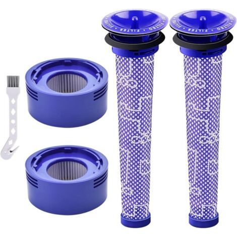 Kit de remplacement de filtre pour aspirateurs sans fil Dyson V7, V8 Animal, V8 Absolute et SV10, 2 post-filtres et 2 pré-filtres (1/4)