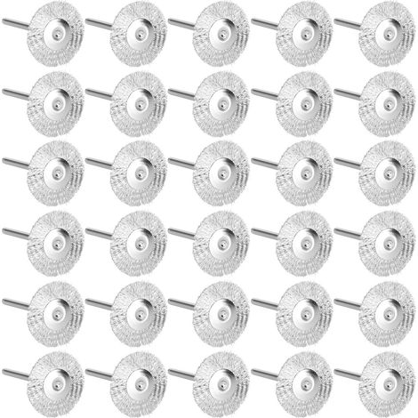30-teiliges Brokkoli-Set, komplettes Draht- und Messingpolierset für Dremel-Rotationswerkzeuge (1/4)
