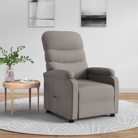 Relaxsessel Taupe Stoff