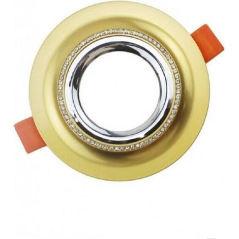 Porte Coffret Ronde à L'intérieur Avec Des Bijoux Gu10 Foro 75mm Argent Ou P25 Or