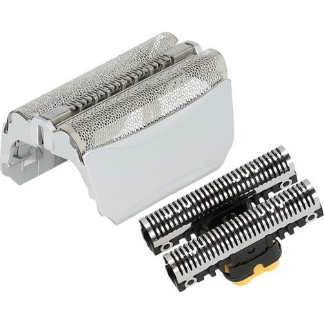 vhbw Combi-Pack Shaving Part compatible with Braun 8785, 8795, 8915, 8783, 8595, 8885 Electric Shaver, Foil + Blades, Silver (1/4)