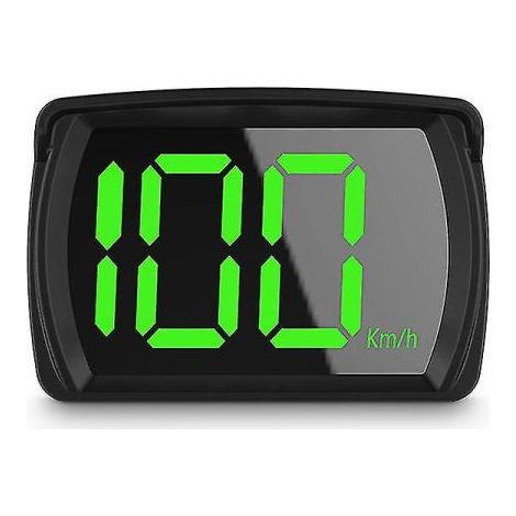 Compteur de vitesse numérique GPS HUD pour voiture, plug and play, compatible tous modèles, affichage gros caractères km/h et mph, accessoire automobile (1/5)