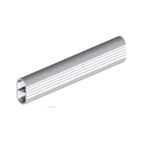 TUBO OVALE PROAL Mt.3 ALLUMINIO RIGATO 30X15 (1/3)