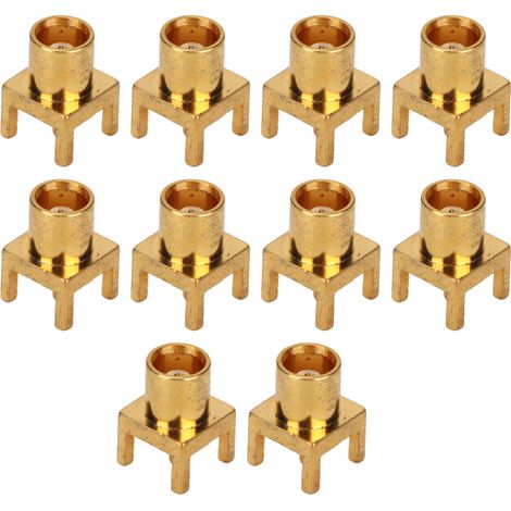 Lot de 10 embases MCX femelles 4 broches à souder sur CI en OFC 50Ω pour GPS WiFi antenne (1/5)