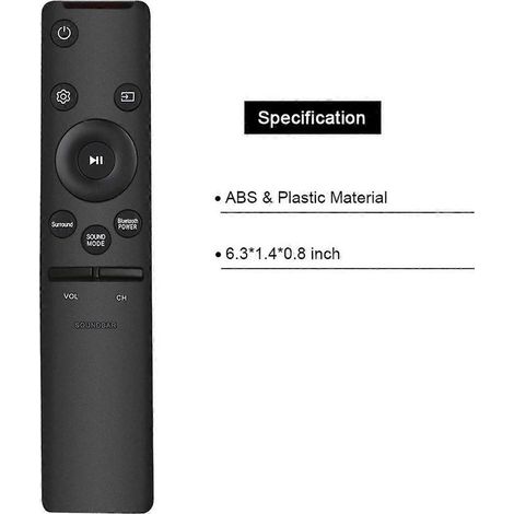 Ersetzen Sie die Fernbedienung AH59-02758A für Samsung Soundbar HW-M360/ZA HW-M370 HW-M370/ZA HW-M430 HW-M430/ZA HW- (1/5)