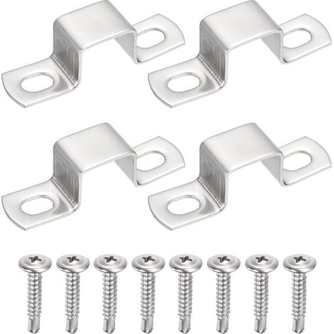 4Pcs Colliers En U Pour Tube Carré 20x20mm Collier Carré (1/5)