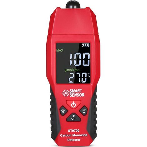 SMART SENSOR ST9700 Tragbarer Kohlenmonoxid-Detektor, hochpräzises Messgerät zur Überwachung