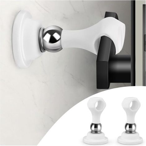 Fermaporta magnetico in silicone, 1 pezzo, magnete potente, facile installazione, compatibile con maniglie delle porte, ammortizzatore silenzioso, non richiede foratura (1/4)