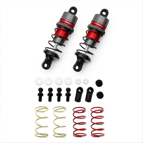 1/10 1 Paar rote hydraulische Stoßdämpfer aus Metall (1/5)