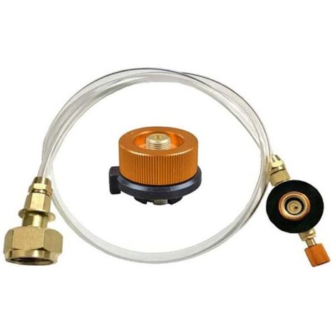 Adaptateur de recharge de propane pour camping en plein air — Pour cartouches plates, brûleurs et bouteilles — Type coupleur / valve de remplissage
