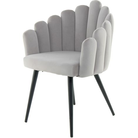 Sedia di design Jeane in velluto verde bosco (1/3)