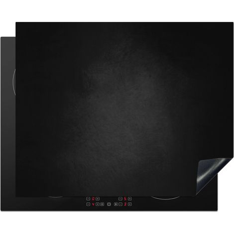 PROTECTION PLAQUE INDUCTION Béton - Noir - Gris - Texturé - Industriel Cuisine Accessoire 65x52 cm