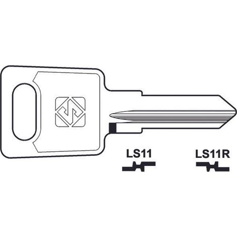Chiavi per cilindri las 6 spine piccole - ls11r sx