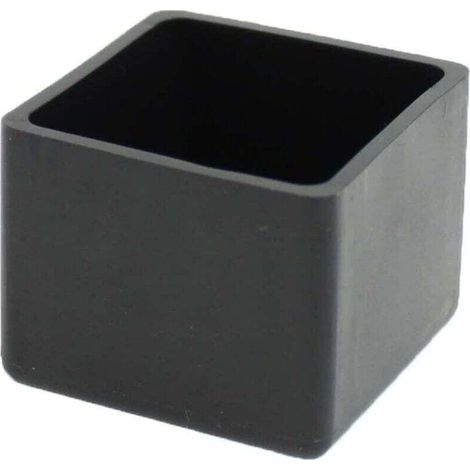 Tapones de goma cuadrados - 25 mm - Para sillas, mesas y patas de muebles - Crezuo
