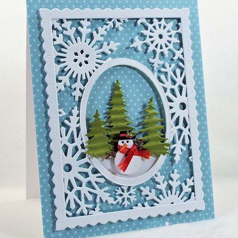 Set mit 12 Weihnachtsstanzern aus Kohlenstoffstahl für Karten und Scrapbooking (1/5)