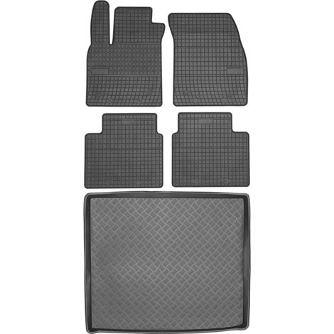 Juego de alfombrillas de goma para coche y alfombrilla para maletero para Ford Focus IV Estate a partir de 2018.